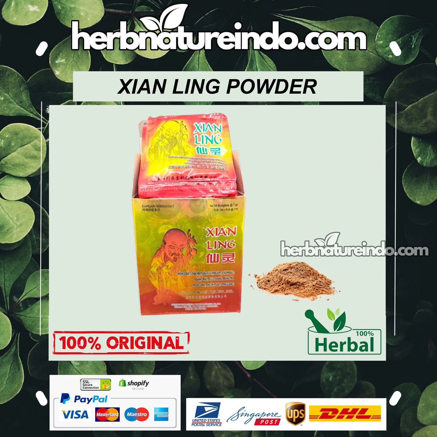 Xian Ling Powder Indonesia | Xian Ling Powder Original Herbal for Sciatica, Gout, Rheumatism