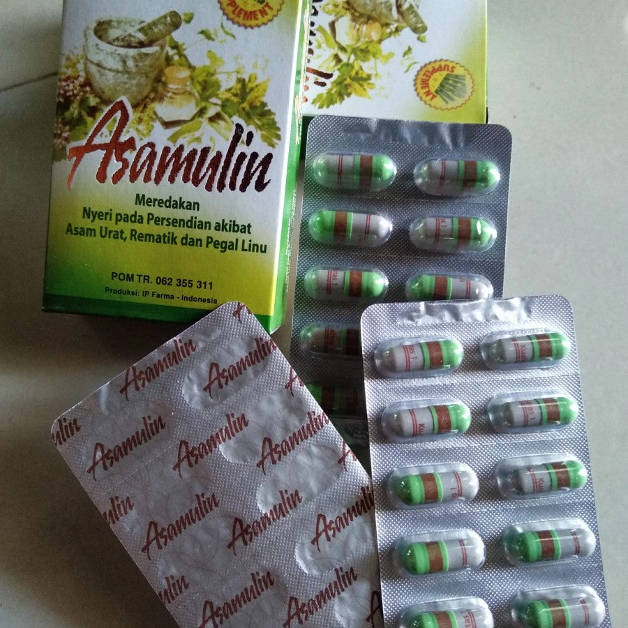 Original Asamulin Capsule Herbal Supplement | Asamulin herbal concoctions for gout, sore, cholesterol