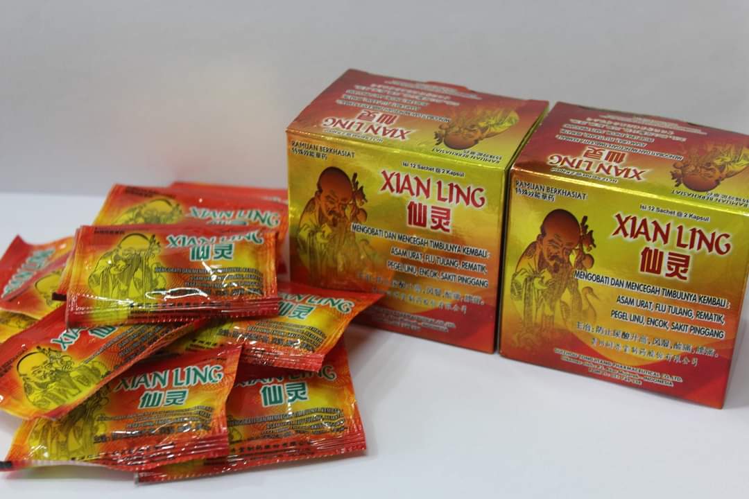 Original Xian Ling Capsule Indonesia | Xian Ling Capsule Original Herbal for Sciatica, Gout, Rheumatism