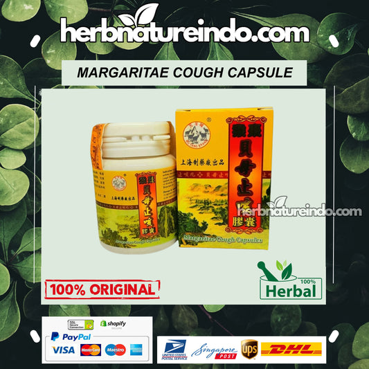 Margaritae Cough Relief Capsules Herb For asthma, shortness of breath, bronchitis, TBC Original